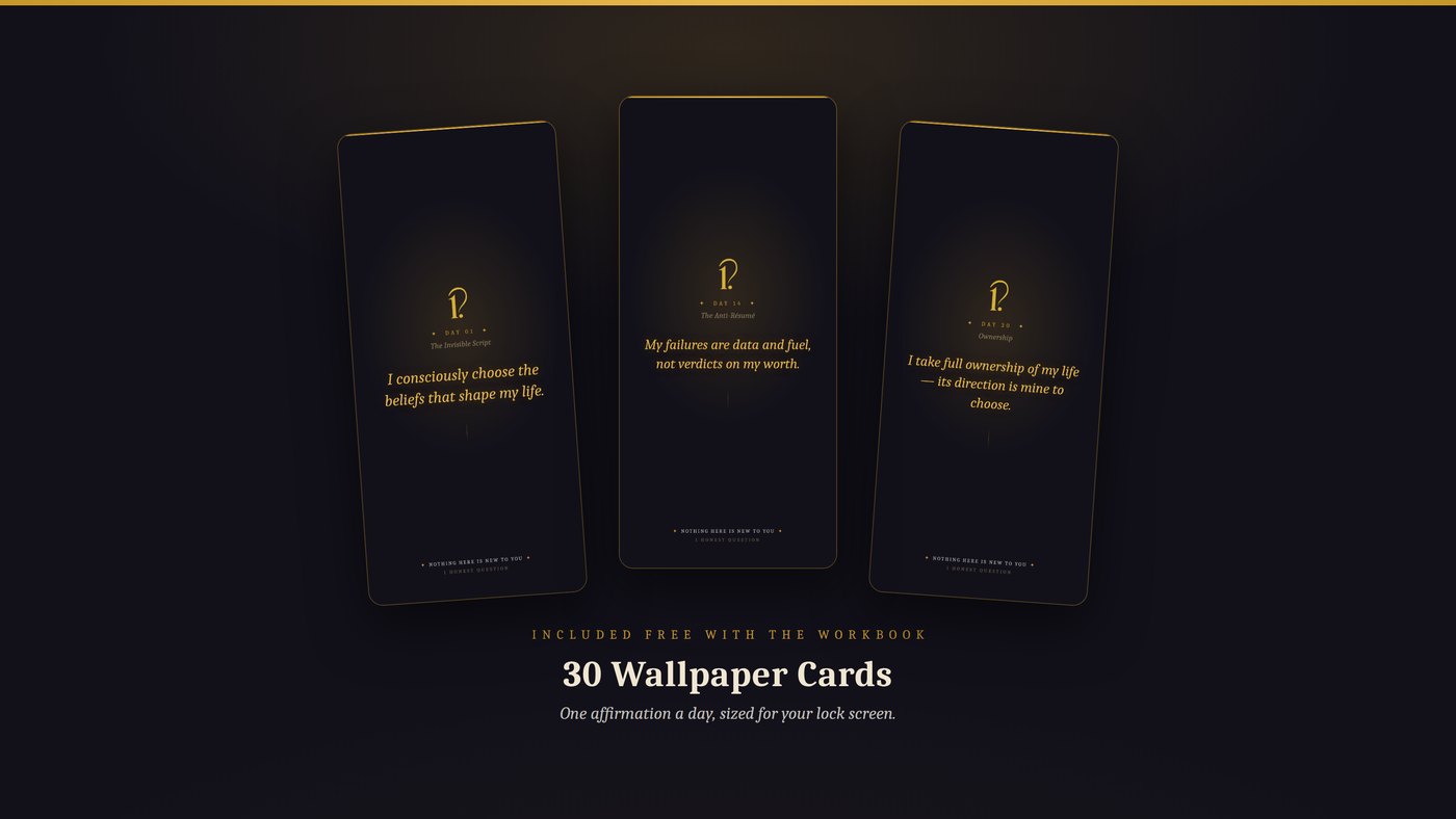 Three of the thirty wallpaper cards